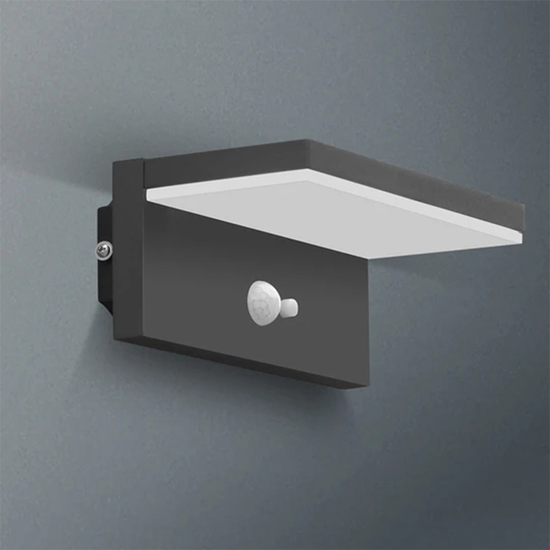 17329 IP54 Anochecer al amanecer Lámpara solar de pared exterior LED Linterna