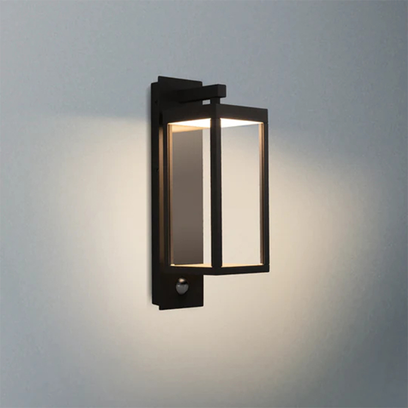 22529 IP54 13W 750Lm LED Negro/Blanco/Gris Aplique Exterior Sensor Día/Noche